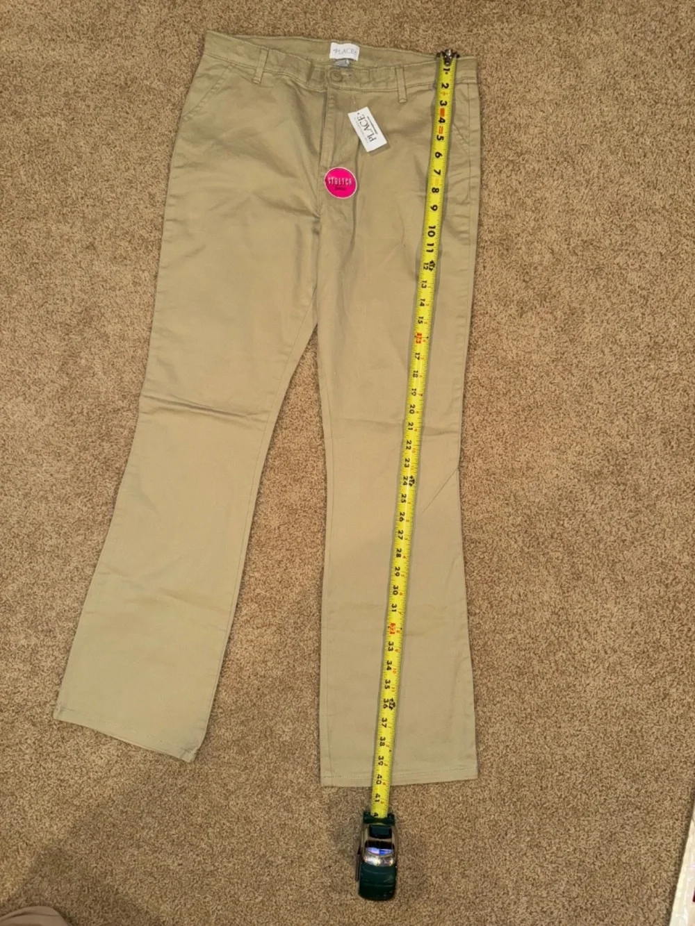 NWT The Children's Place Khaki Stretch Uniform Chino Pants Girls 18